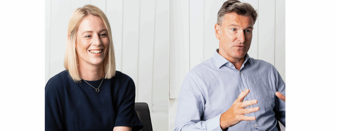 Photo of Jess Woodhouse and Tim Clancy, our new Senior Leadership Team members